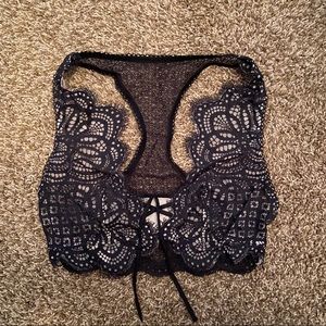 victoria’s secret lace bralette black